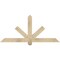 Ekena Millwork Kennewick Rough Sawn Timber Gable Bracket, Douglas Fir, 60"W x 27"H x 4"D x 4"F, 11/12 Pitch GBW060X27X0404KEN00RDF - alternate 1